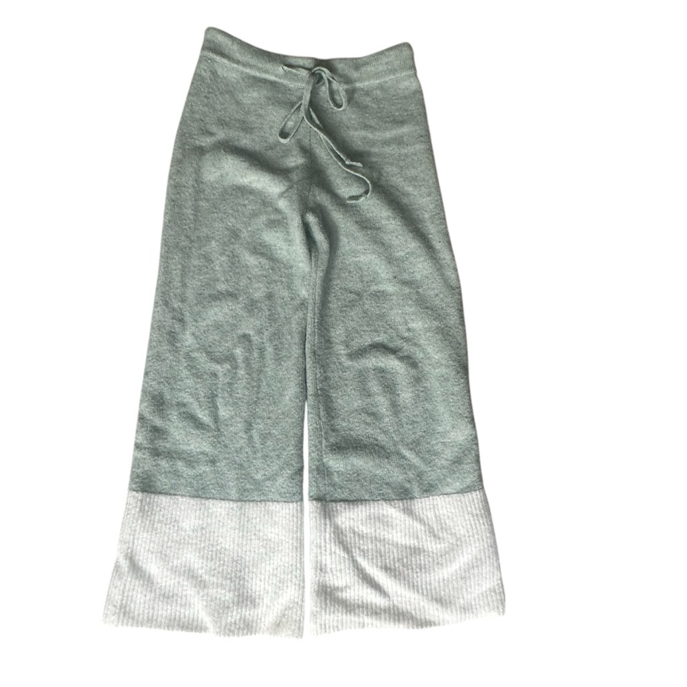 5 for $30 World Market Knit Wide-Leg Pants Green White Women’s Size Small Medium